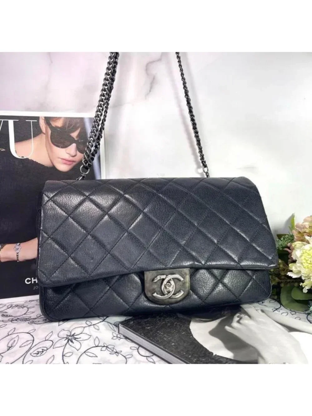 Chanel Chain Shoulder Double Flap Quilted